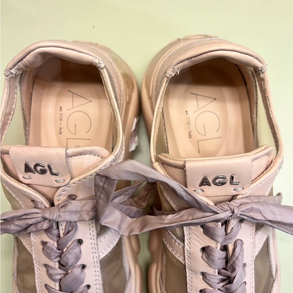 AGL Pink Low-Top Sneakers with White Soles - Picture 7 of 11